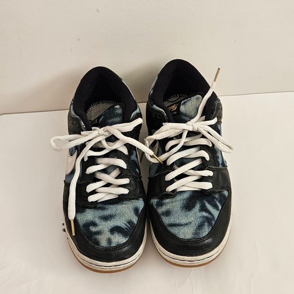 Nike SB Dunk Low Premium Shoes Men’s Size 13 Black/Denim Camo Fast Times 2015 main image 11